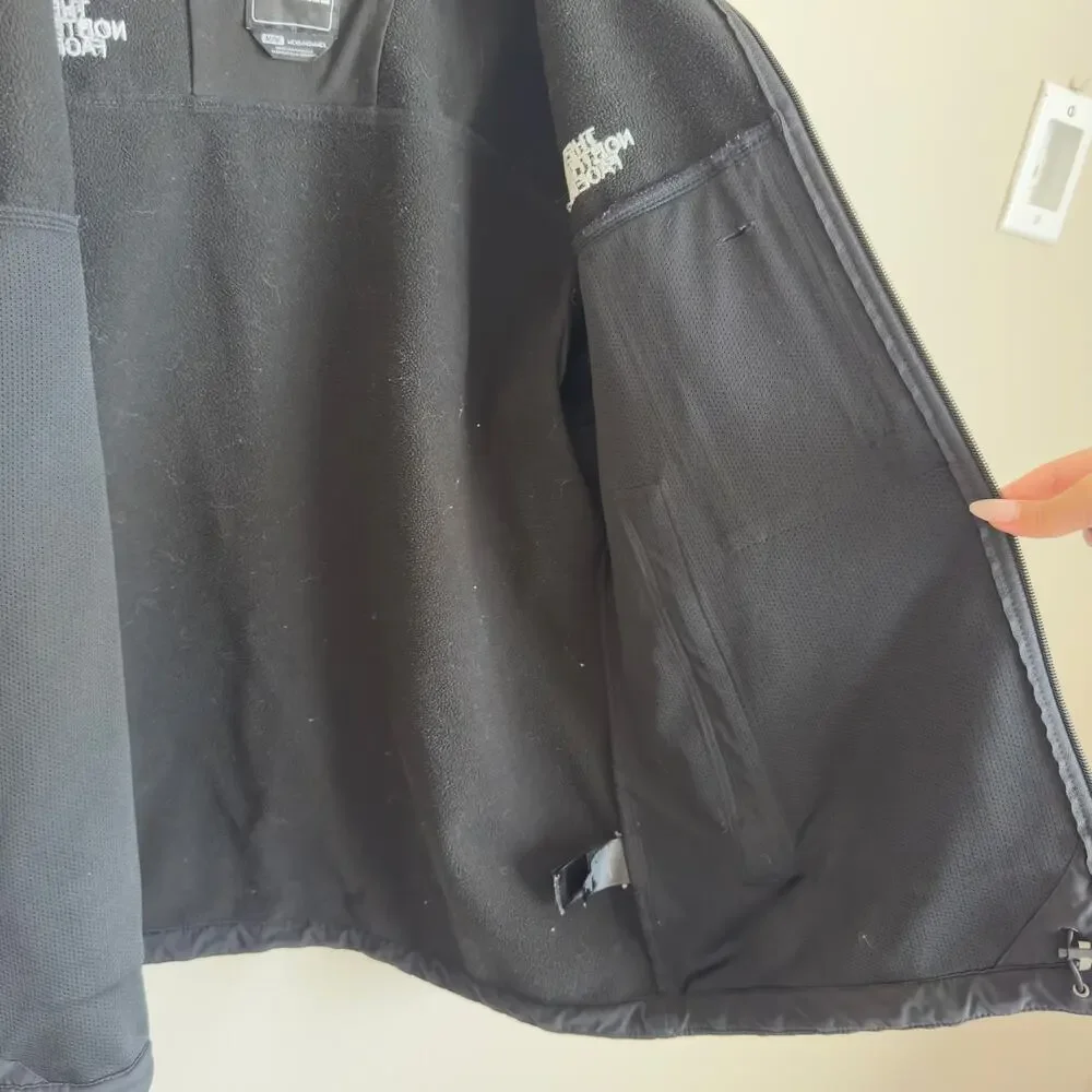 The North Face Men Size Medium Black Softshell Zipper Jacket Coat Lightweight